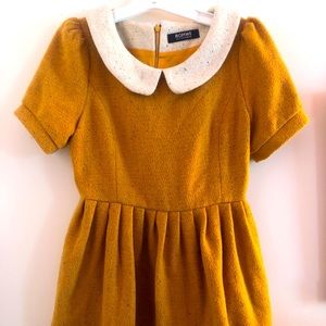 Romwe dolly Peter Pan collar fit and flare dress
